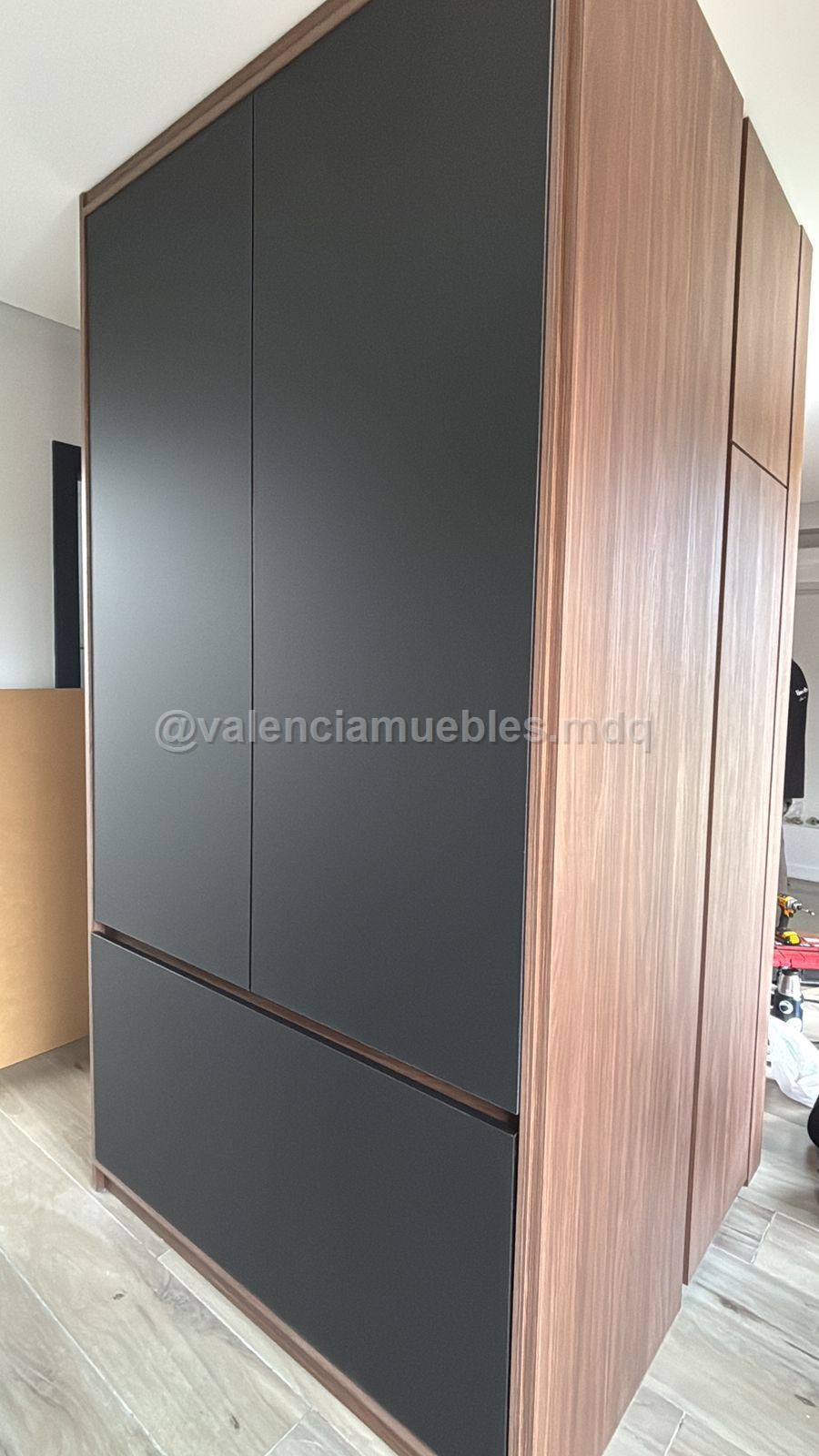 Vestidor con módulos